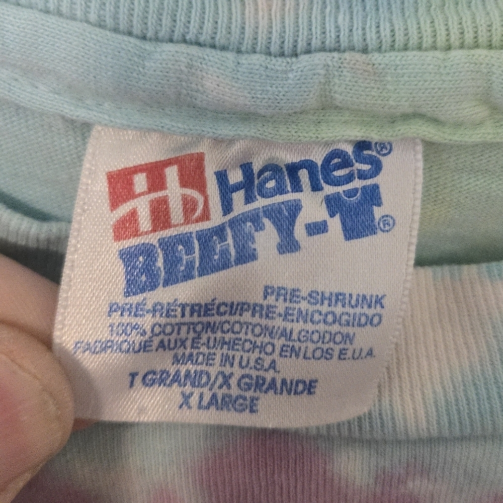 Vintage Ballerina Ballet Dancer T Shirt Tie Dye Womens XL Hanes Beefy T - Picture 3 of 7